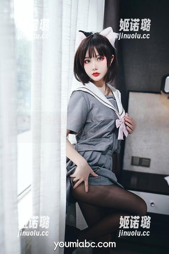 尤蜜荟-柚柚酱 尤蜜荟 - 当柚柚酱遇到红裙:无圣光也能成就大片美图!
