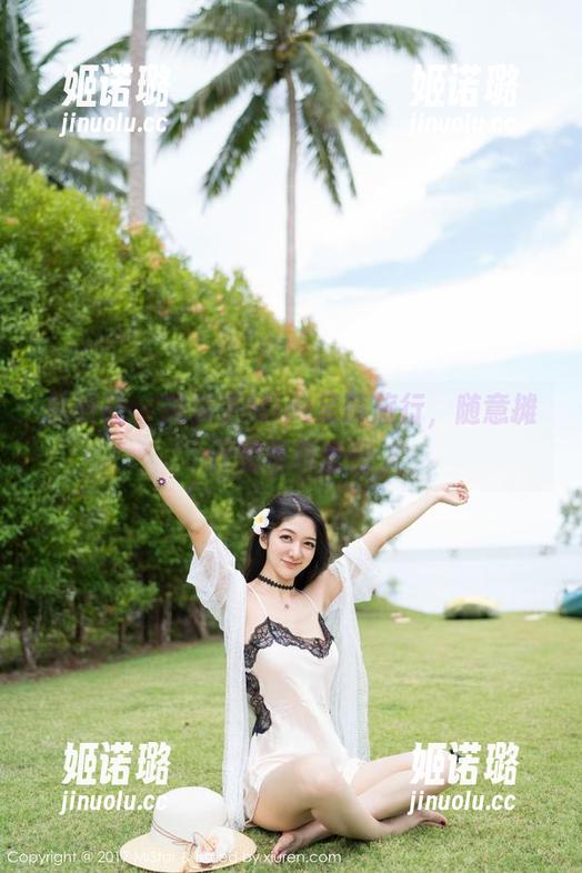 魅妍社 - 糯美子Mini呆萌旅行，随意摊开的写真套图